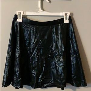 faux leather skirt